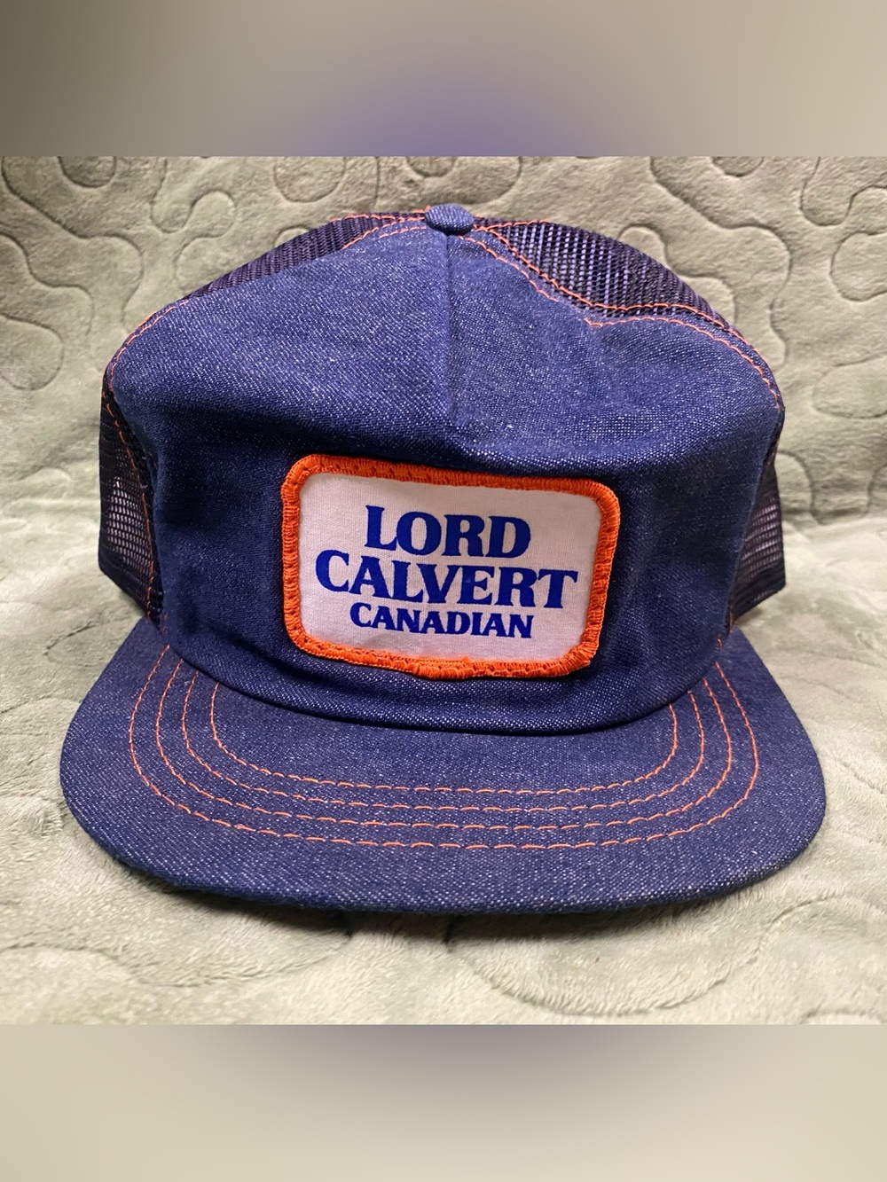 Vintage Lord Calvert Canadian Whiskey Patch Snapback Trucker Hat, NYC